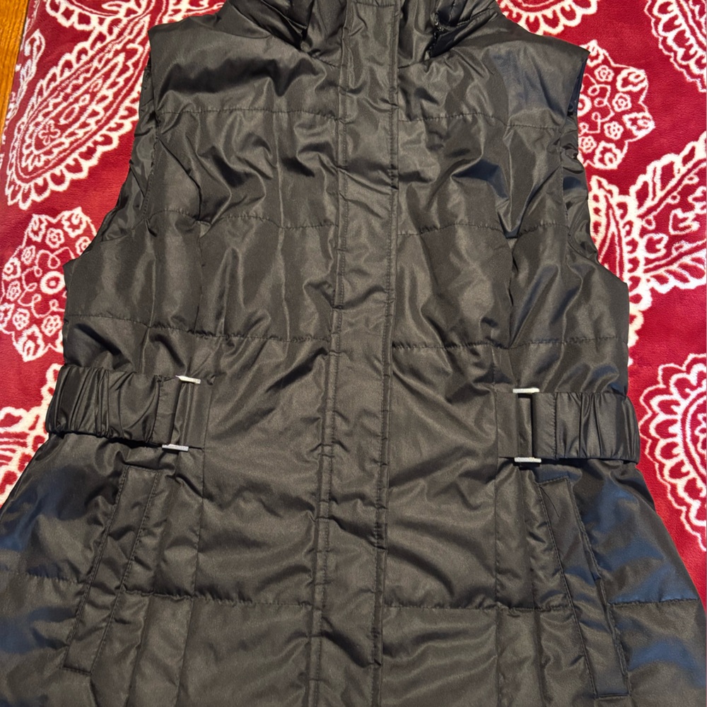 New York & Company Black Quilted Vest